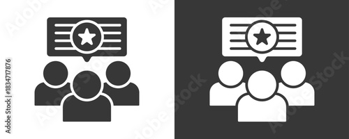 Feedback Icon Set Vector Collection Isolated In Black And White