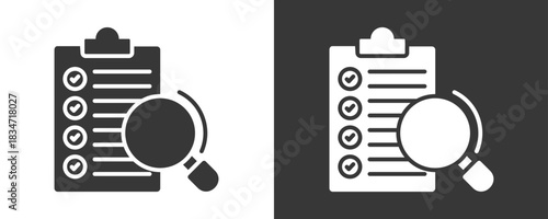 Evaluation Icon Set Vector Collection Isolated In Black And White