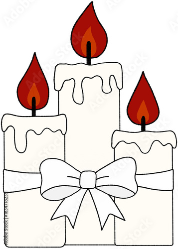 christmas gift box with candle