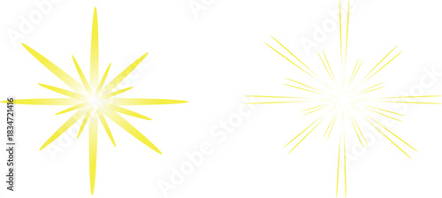 Vector illustration of an abstract sun, Star shine flare overlay background with bright sunlight. fireworks on a white background	 