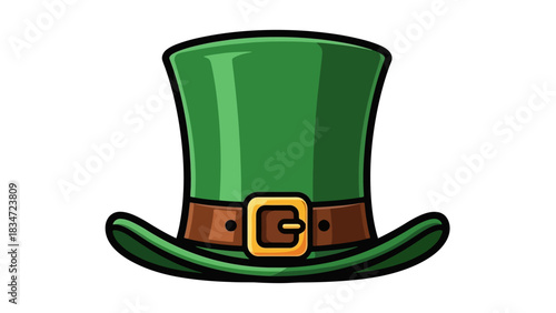 Green Leprechaun Top Hat A Festive Symbol of Irish Culture and Good Luck for St