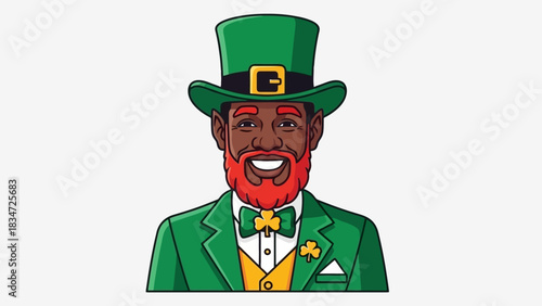 Festive Leprechaun Illustration Celebrating Irish Heritage and the Spirit of Saint Patrick's Day