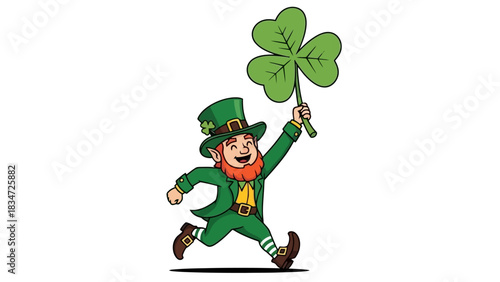Leprechaun Celebrating St patricks day
