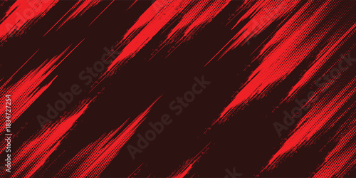 Red black dragon stickers, fire brush, volcano, lava, sakura, illustration, modern.