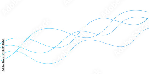 波形の曲線の背景素材イラスト