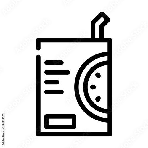 juice box Line Icon