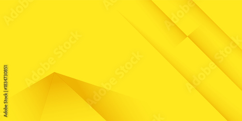 3d rendering of yellow orange abstract geometric background. Flash sale banner.