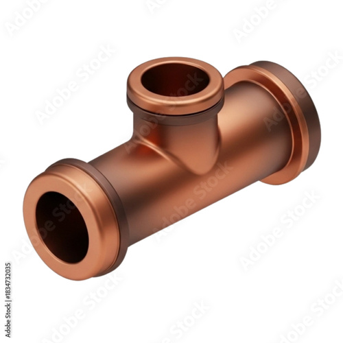 Copper Pipe Fitting T-Joint Connector for Plumbing Systems
