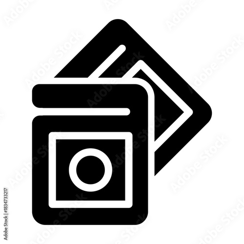 sachet clip Solid icon
