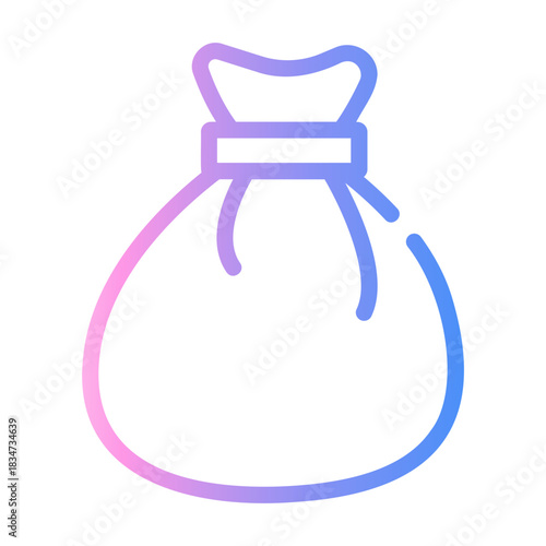 package Line Gradient Icon