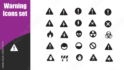 Warning Icons set