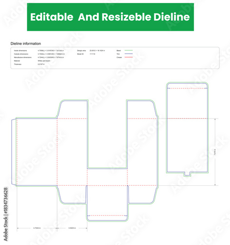 tuck end box with cover dieline template box dieline die lines packaging custom dieline  box cardboard box dieline pizza box dieline printable product packaging layout,
