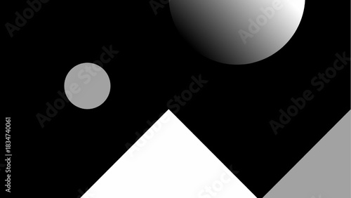 Abstract geometric illustration exploring limitless design potentials through coordinated shapes and modern conceptual aesthetics.