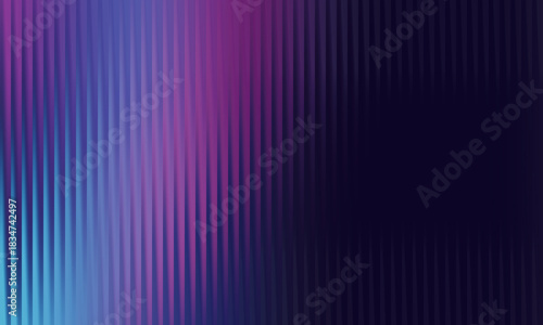 Abstract vertical lines gradient in blue and purple with dark background