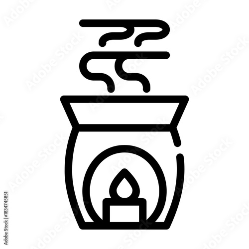 aromatheraphy Line Icon