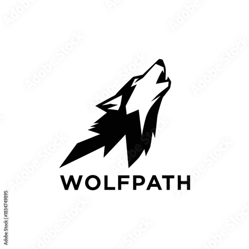 Wolf Head Howling Logo Design for Wolfpath Brand Identity.