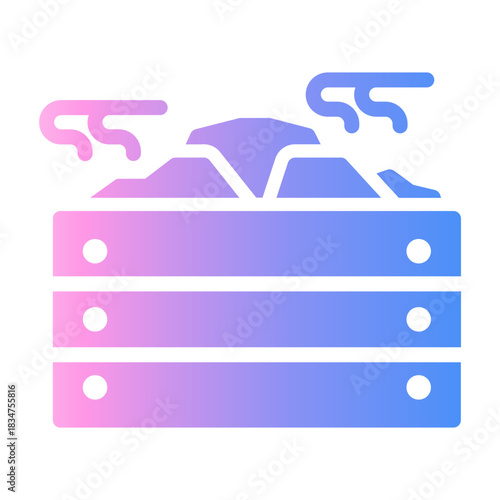 stones heater Gradient icon