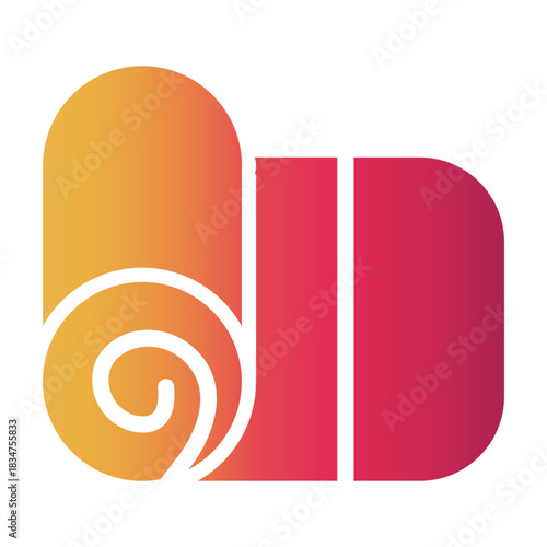 warm towel Gradient icon