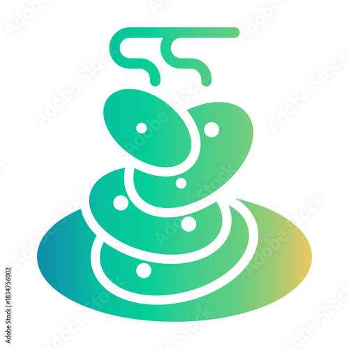 hot stones Gradient icon