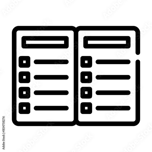 bullet list Line Icon