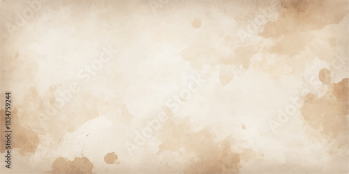 Aged vintage parchment paper texture with dirty brown and beige grunge surface