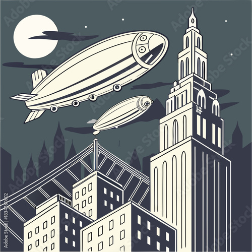 The Floating City of Silk Airships