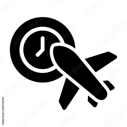 flight time Solid icon