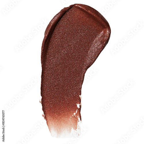 Luxurious bronze foundation swatch for beauty promotions, showcasing smooth texture and highlighting radiant skin tones, perfect for makeup artists