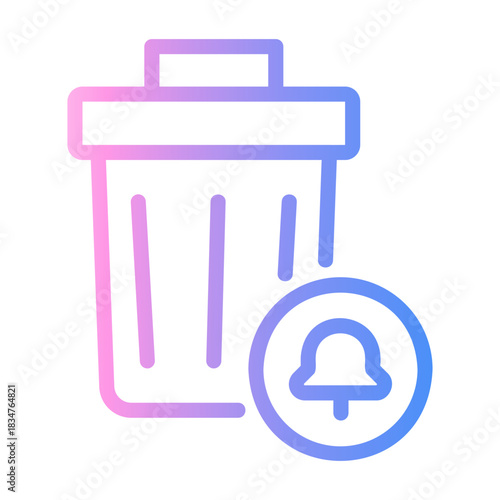 trash Line Gradient Icon