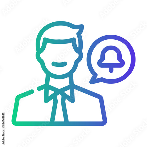 working Line Gradient Icon