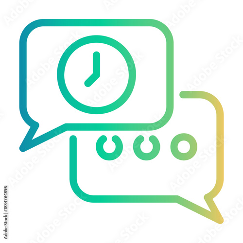 chat Line Gradient Icon