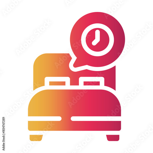 bed time Gradient icon