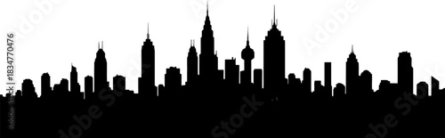 Modern city skyline with towering skyscrapers illuminated against a vast star filled night sky symbolizing urban dreams and cosmic wonder