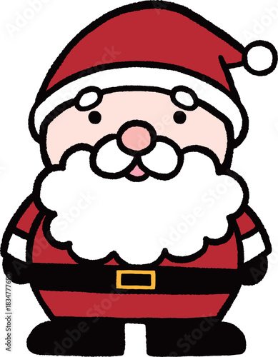 サンタクロースの単体イラスト
