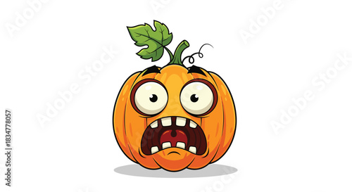 A funny and expressive cartoon pumpkin character with a shocked and terrified face perfect for Halloween decorations or cards.jpg