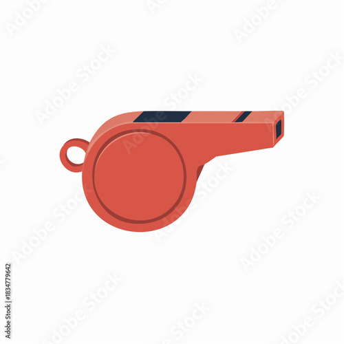 Red Whistle for Sports and Games.