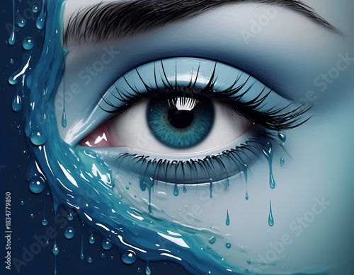 eye of the woman