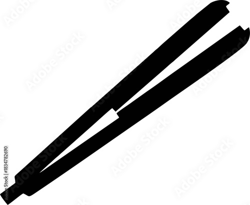 Hair Straightener Flat Iron Silhouette Icon