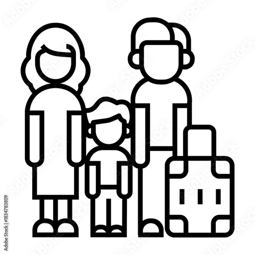 school holidays Line Icon