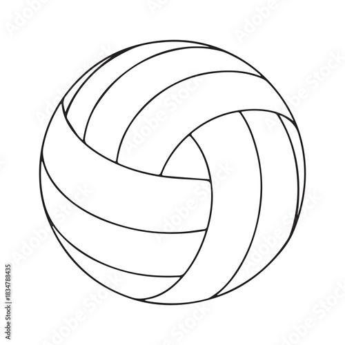 One continuous line illustration of an basketball , isolated on white background.