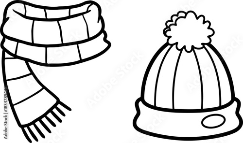 Scarf and Winter Hat