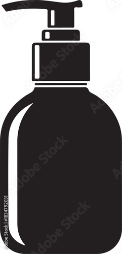 Pump bottle dispenser cosmetic silhouette

Pump liquid soap container packaging

Pump dispenser for lotion or shampoo