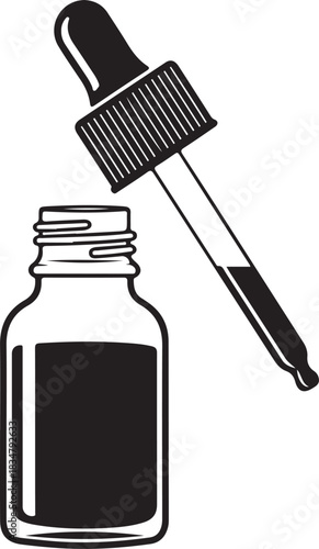 Dropper bottle silhouette essential oil Dropper bottle silhouette essential oil

Dropper serum medical package vector

Dropper glass container liquid medicine