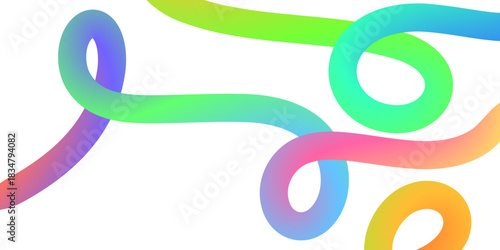 Abstract gradient color shapes pattern as vivid background with wave rainbow ribbons and flowing color lines for posters campaigns and modern visual storytelling projects