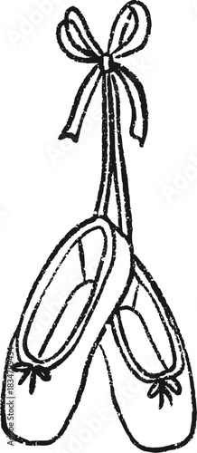 Sketch Ballet Pointe Shoes