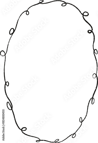 Christmas Whimsical Squiggly Frame