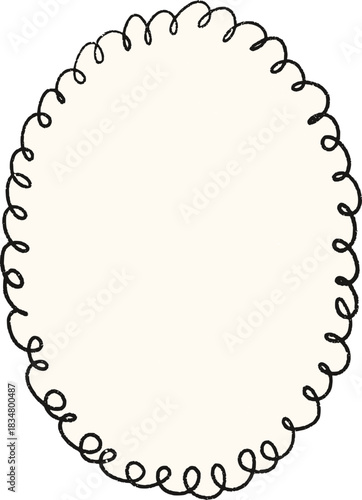 Christmas Whimsical Squiggly Frame