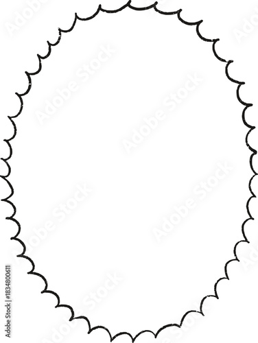 Christmas Whimsical Squiggly Frame