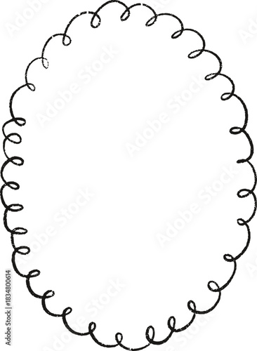 Christmas Whimsical Squiggly Frame