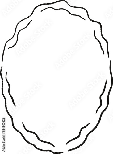 Christmas Whimsical Squiggly Frame